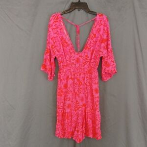 Raisins Pink and Orange Patterned Fabric